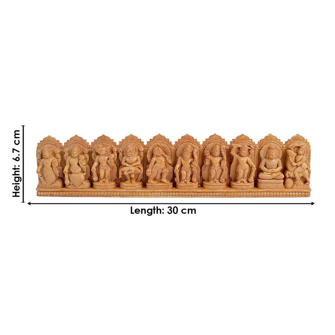 Sacred Dasavatharam Wooden Panel – Vishnu’s 10 Avatars Wall Art