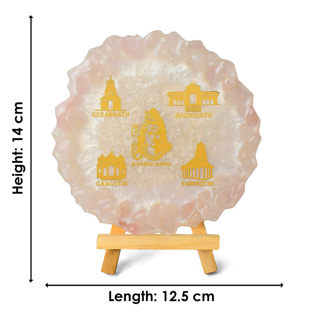 Decorative Resin Frame – Lord Shiva & Char Dham Temples