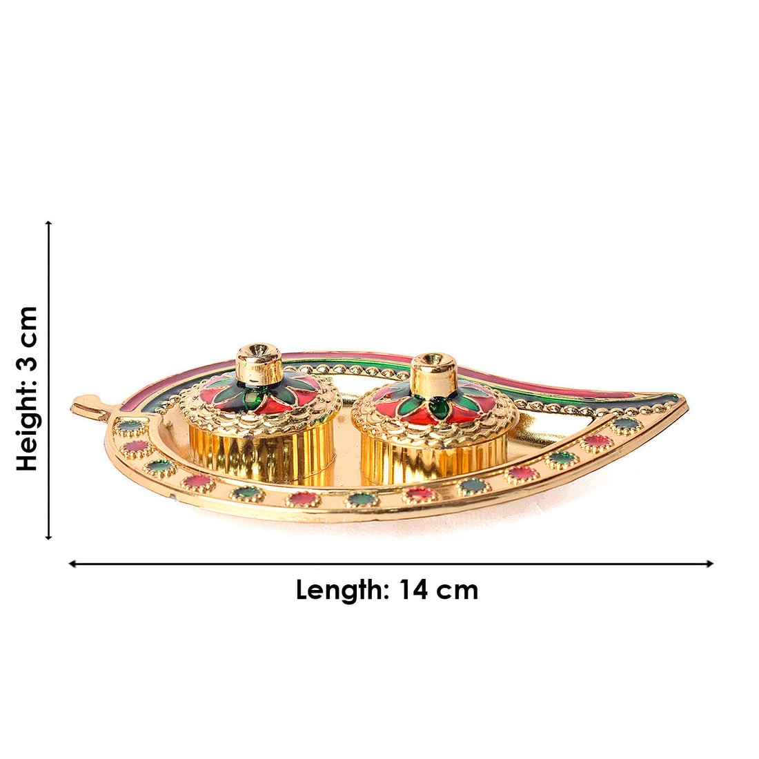 Leaf-Inspired Kumkum Holder with Precision