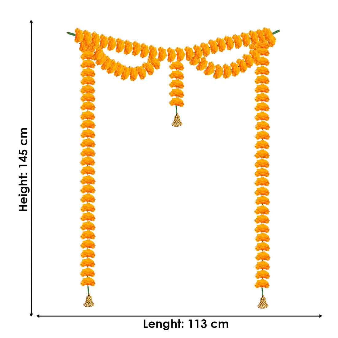 Door Toran Bandhanwar Artificial Marigold Flowers Garland