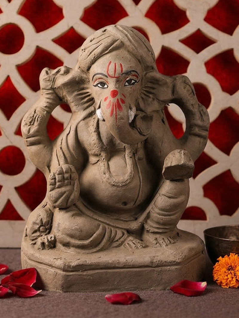 Eco-Friendly Ganesha Idol in LalitÄsana Pose | Indiaās Largest Pooja Accessories Brand ā www.satvikstore.in