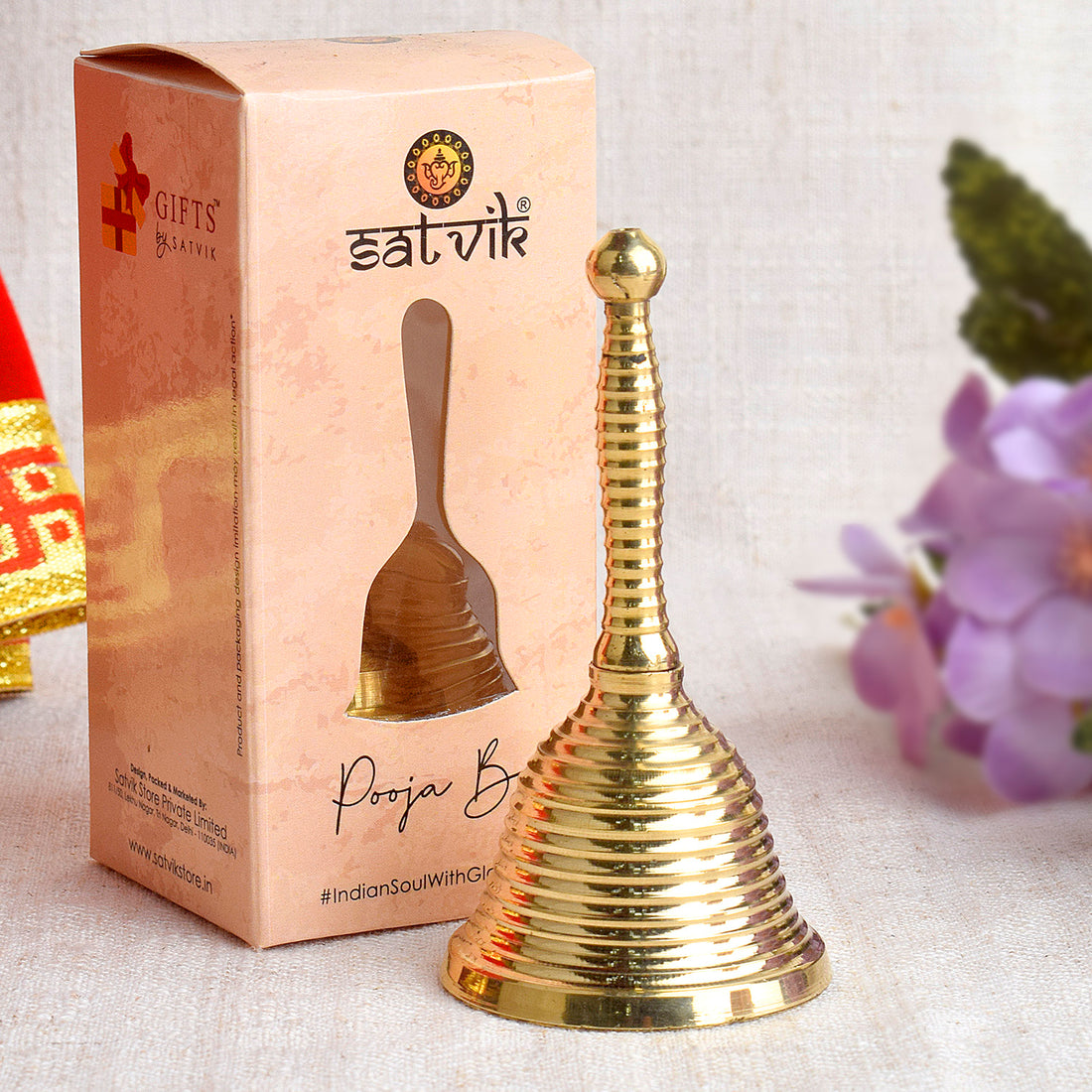 Elegant Brass Pooja Bell | India’s Largest Pooja Accessories Brand – www.satvikstore.in