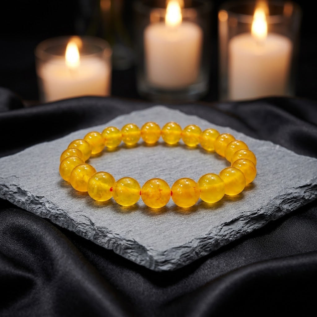 Yellow Aventurine Beaded Healing Bracelet for Energy & Positivity