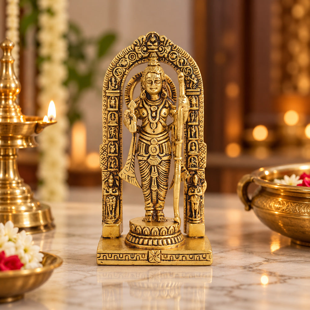5.9 Inch Superfine Pure Brass Ayodhya Ram Lalla Idol