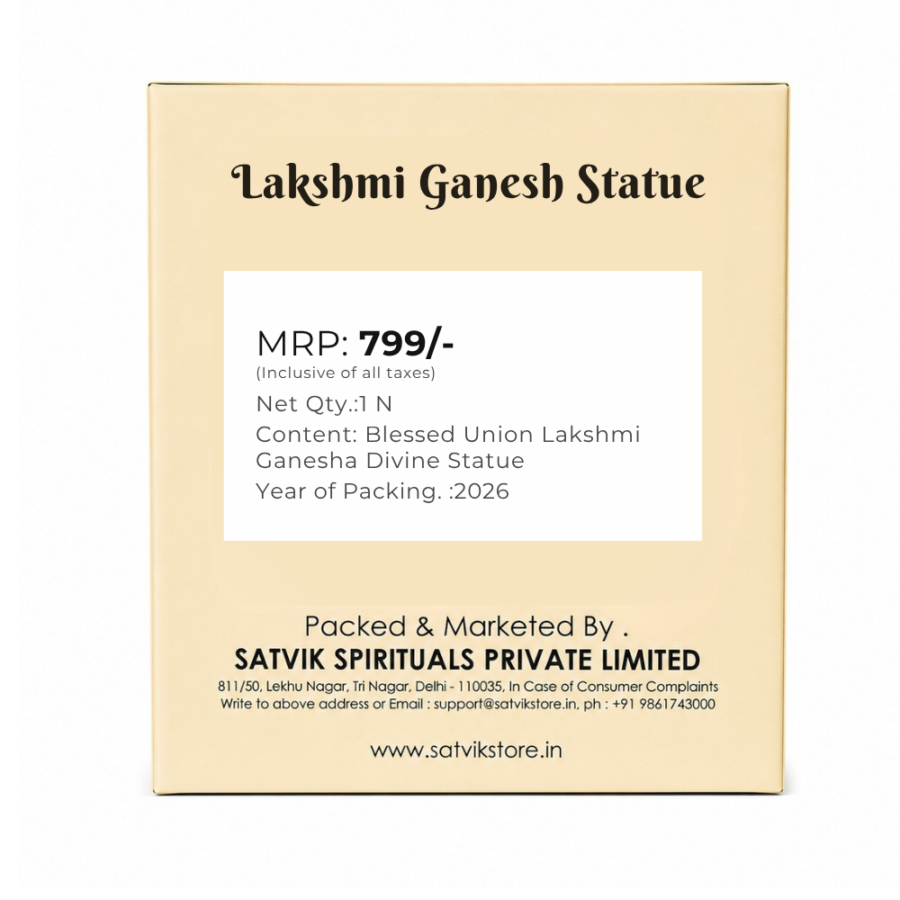 Blessed Union Lakshmi Ganesha Divine Statue
