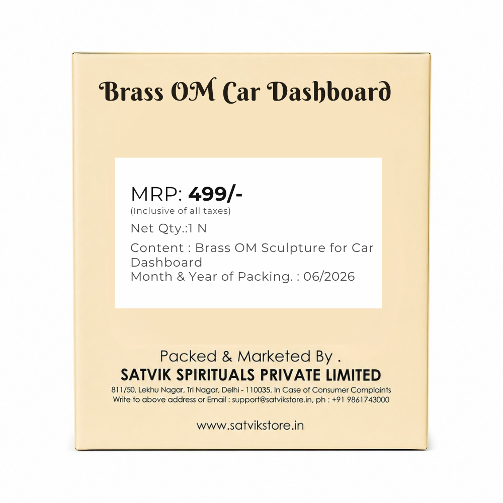 Brass OM Sculpture for Car Dashboard