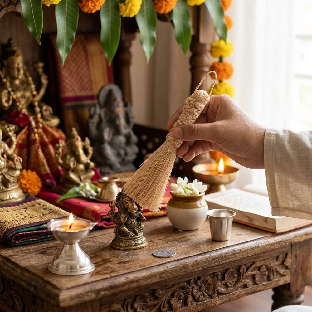 Auspicious Temple Banana Broom (Big)