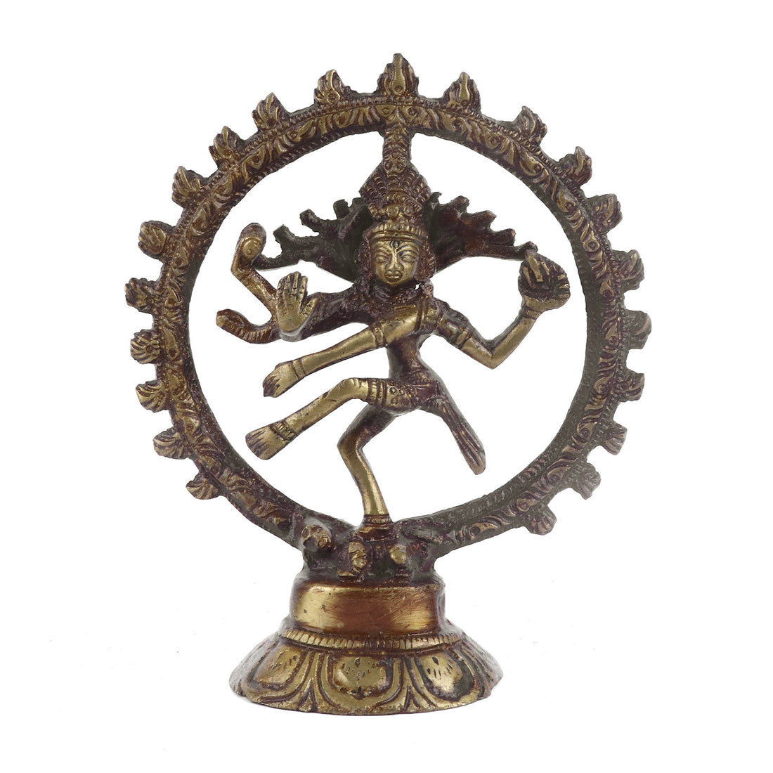 5 Inch Petite Nataraj Brass Idol