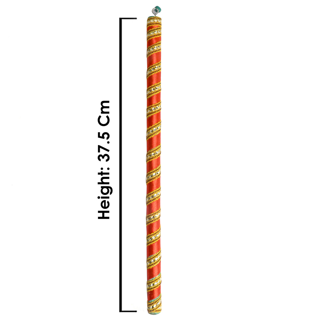 Handcrafted Silk Ribbon Wrapped Wooden Dandiya Sticks