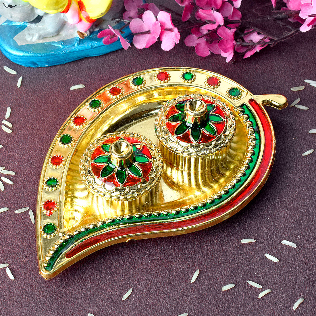 Lea kumkum holder | India’s Largest Pooja Accessories Brand – www.satvikstore.in