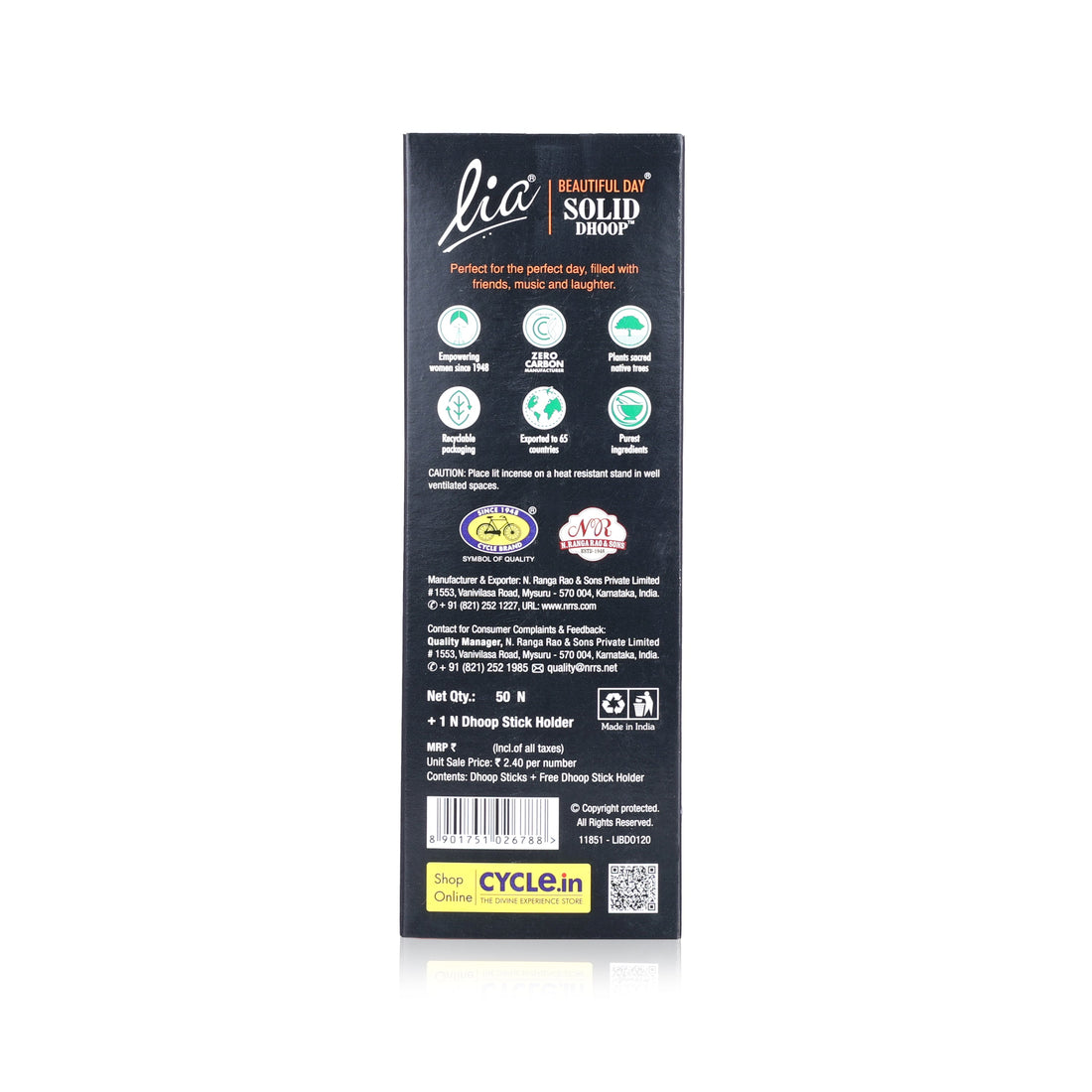 Solid Dhoop Sticks With Holder - Pack of 4