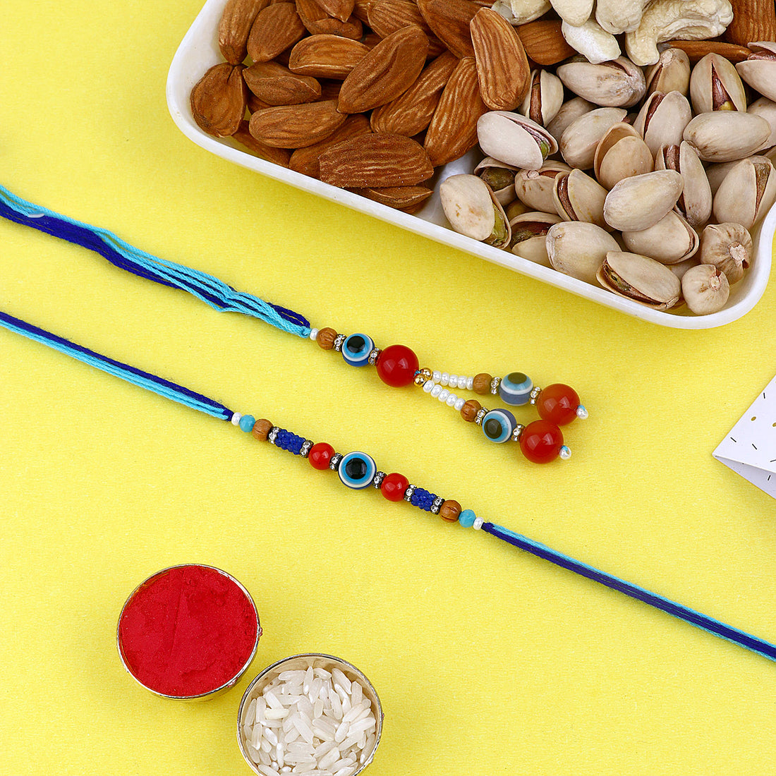 Rakhi with nourishing dry fruits gift combo India’s Largest Pooja Accessories Brand – www.satvikstore.in
