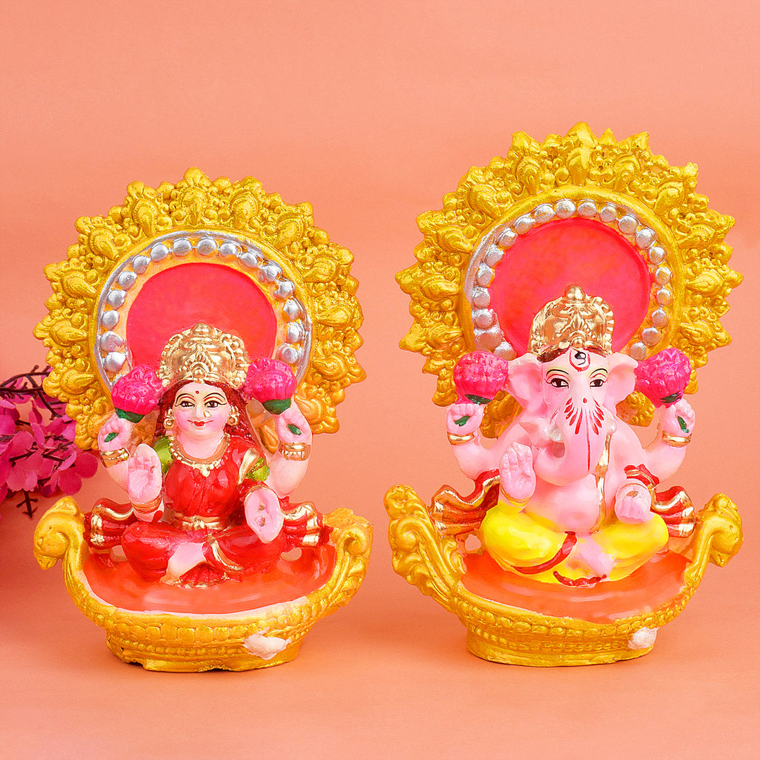 Sacred Lakshmi Ganesha Idol | India’s Largest Pooja Accessories Brand – www.satvikstore.in