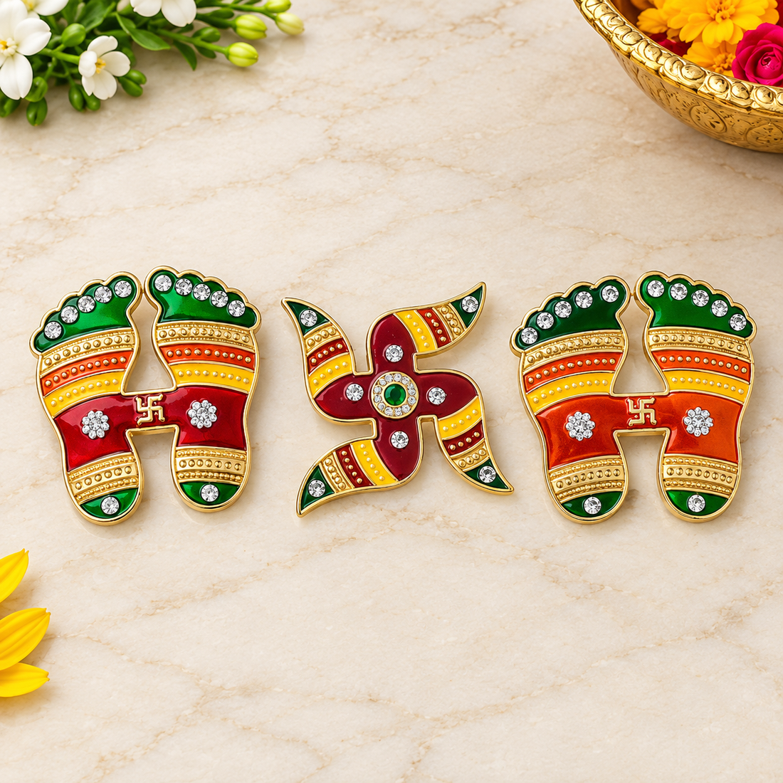 Swastik and Charan Paduka | India’s Largest Pooja Accessories Brand – www.satvikstore.in