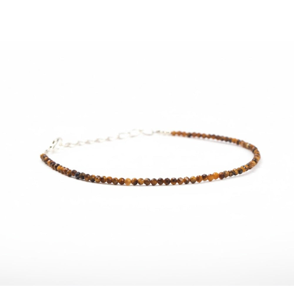 Tiger Eye Anklet Stylish Spiritual Wear