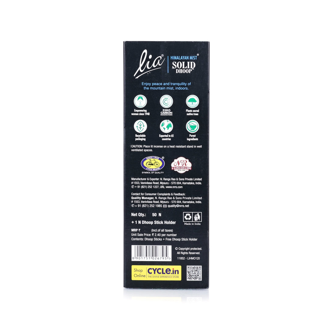 Solid Dhoop Sticks With Holder - Pack of 4