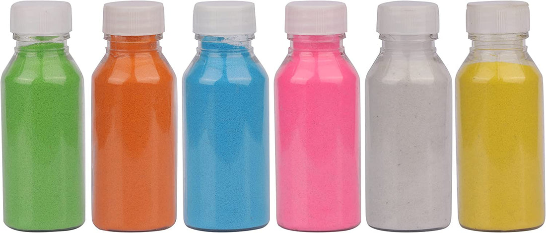 Water Floating Rangoli Colors (6 Pc Bottle Pack)