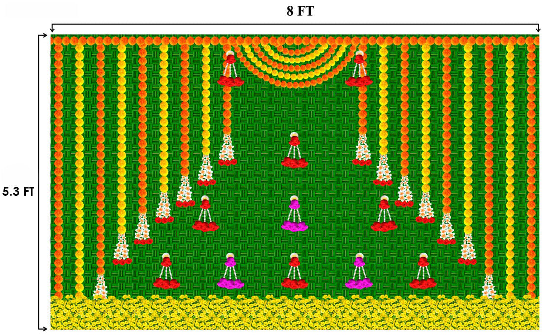Backdrop Clothes Print Banana Leaf Design