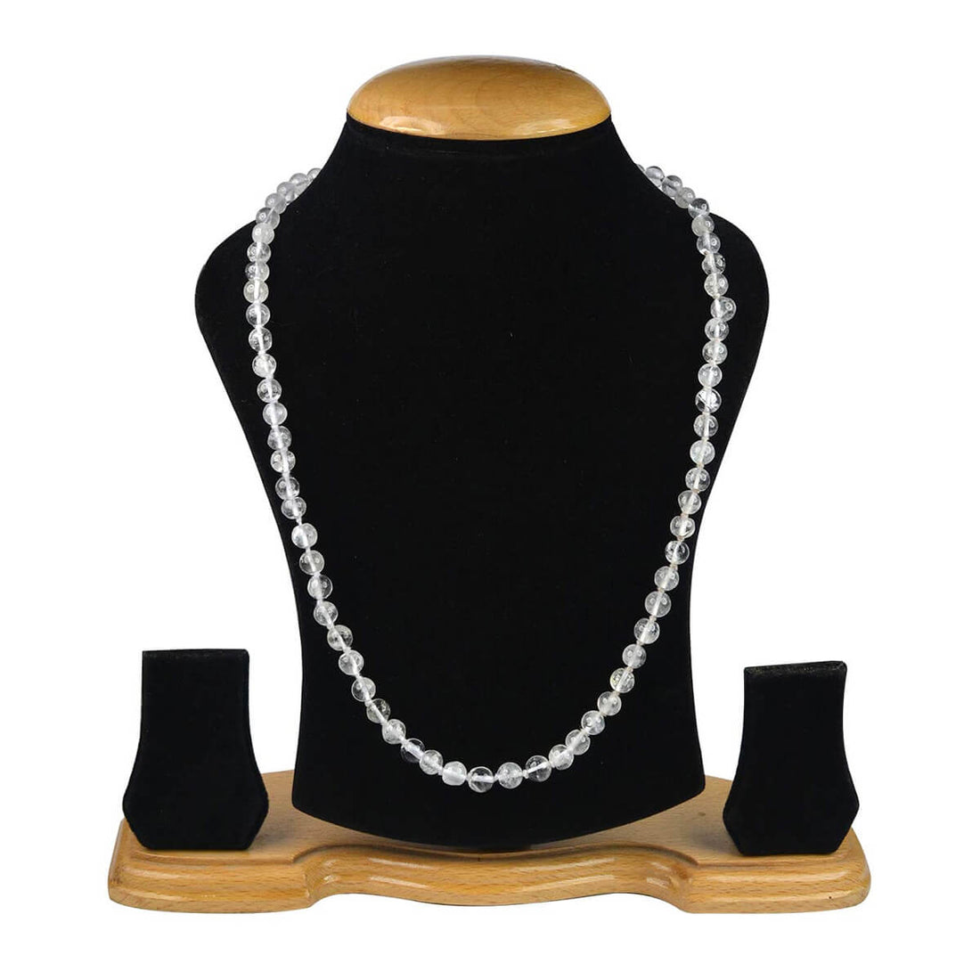 108 Beads Clear Quartz Crystal Jaap Mala for Healing & Clarity