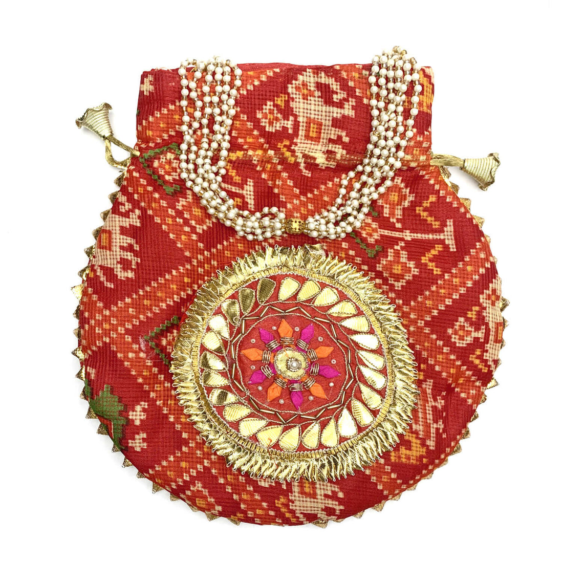 Beautiful Bandhani Potli Pouches