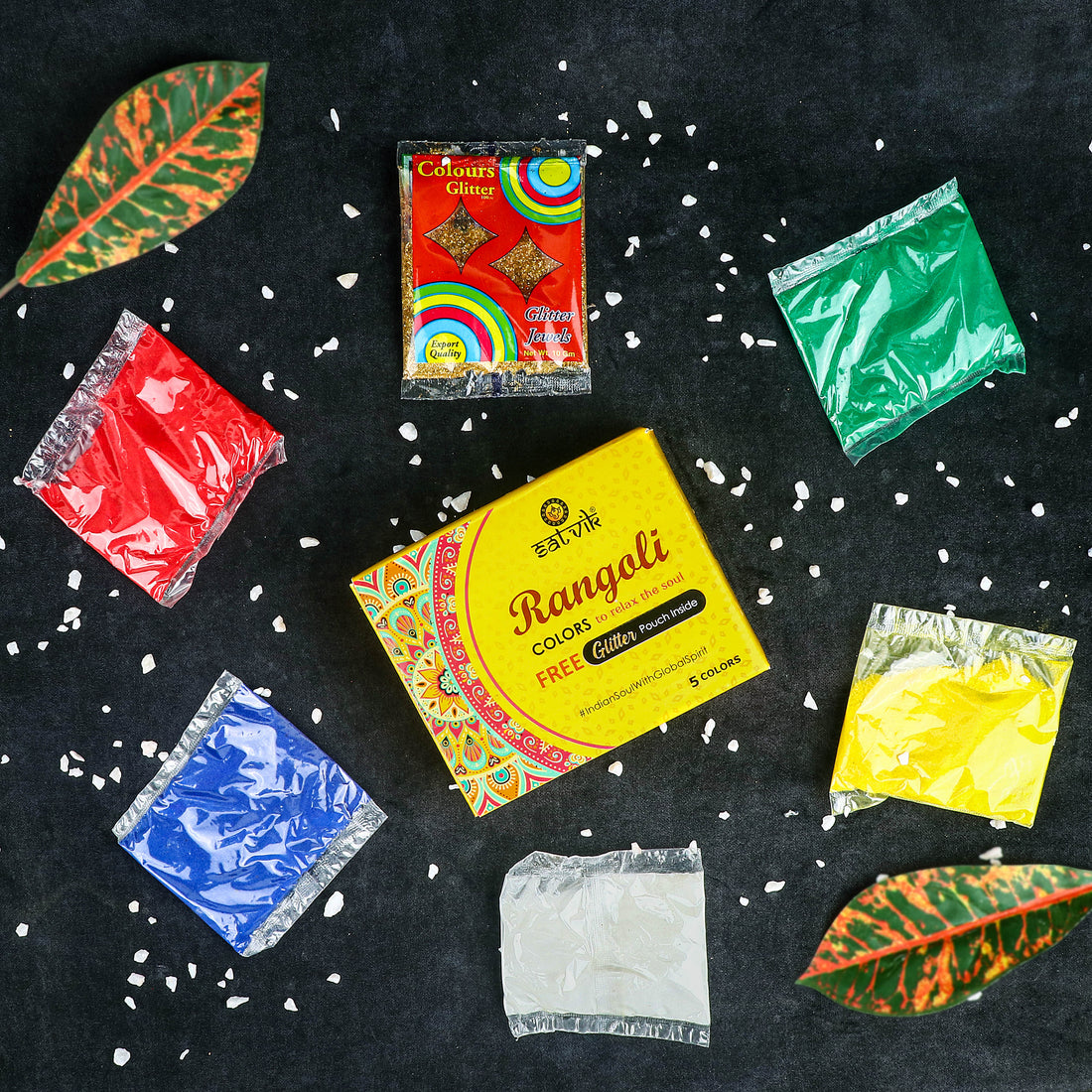 Rangoli Colors (5 Pc Pouch Pack)