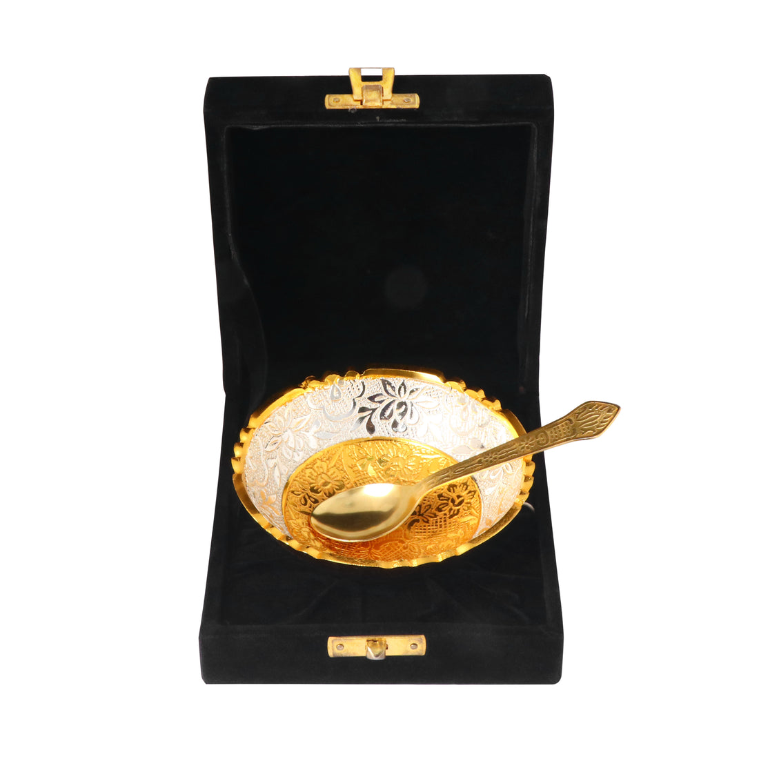 Decorative Embossed Golden Base Bowl