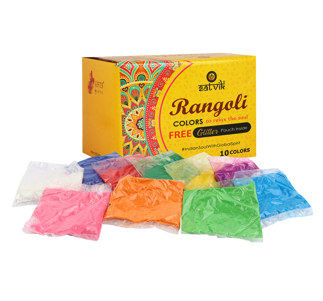 Rangoli Colors (10 Pc Pouch Pack)