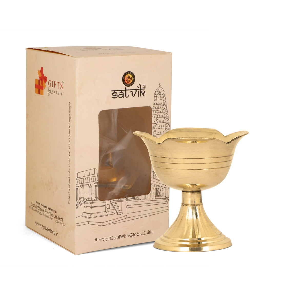 Beautiful Brass Rose Shape Diya