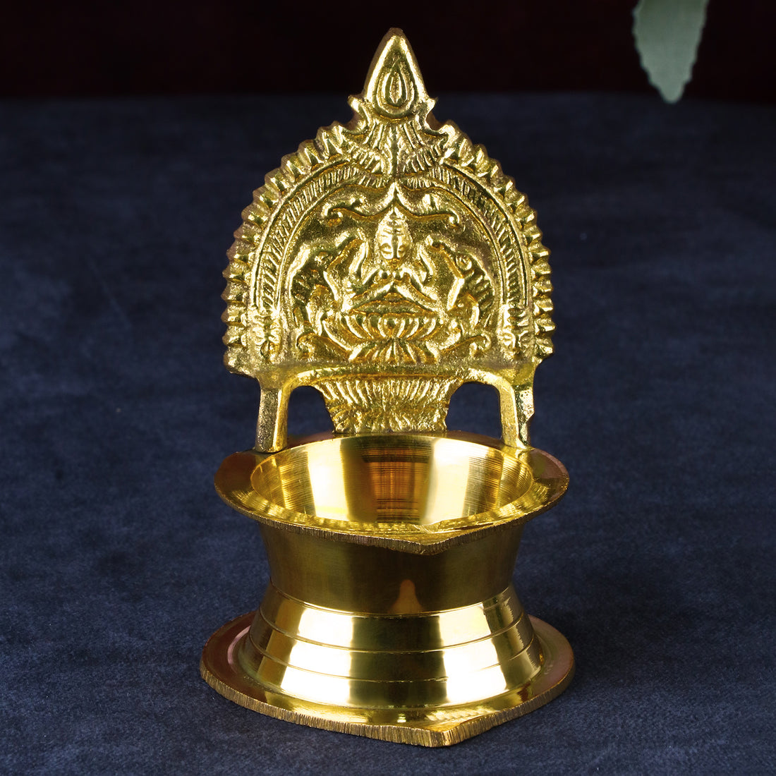 Brass Kamakshi Amman Diya (Large)