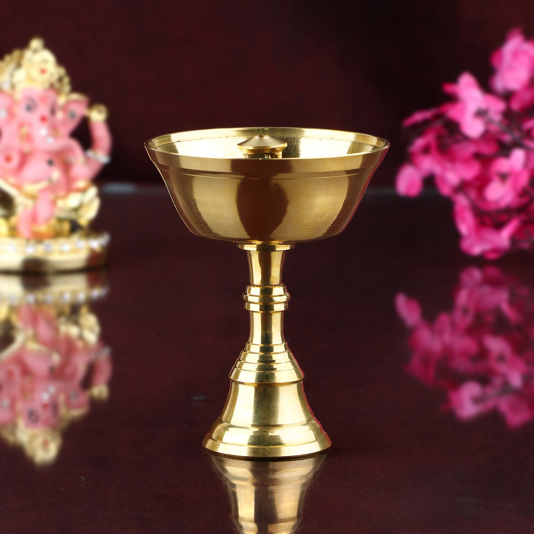 Brass Tibetan Butter lamp Diya (Buddhist Alter Supplies)- Small