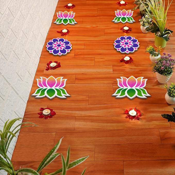 DIY Decor Stencils: Set of 6 Rangoli (6 inches)