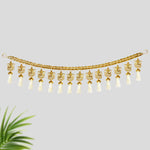 Golden Hanging Ganesha with Tessels Toran For Home Décor