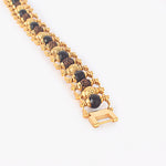 PVD Gold Platted Rudraksha & Karungali Bracelet
