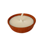 Satvik Pure Desi Ghee Akhand Jyot 6 to 8 Hours Burning Clay Diya Pack of 1