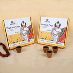 Sambrani Cup with Guggle,loban and flowers (Coal Free)