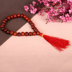 Red Chandan Mani Mala 27 Bead (12mm)