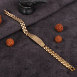 Trishul Bracelet Gold Plated Premium IGP Coating