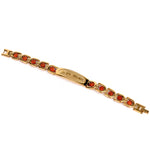 Om Namah Shivay Rudraksha Bracelet Gold Plated Premium IGP Coating