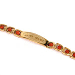 Om Namah Shivay Rudraksha Bracelet Gold Plated Premium IGP Coating