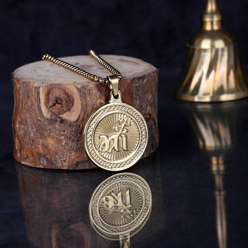 Maa Name Pendant Gold Plated Premium IGP Coating