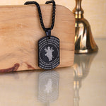 Shree Durga Maa Pendant MicroCarved Black