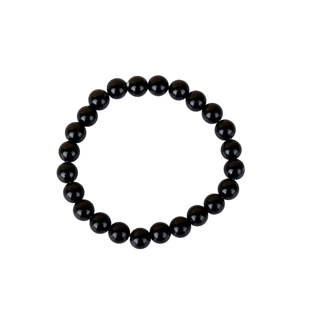 Black Onyx Crystal Bracelet 8mm Reiki Healing Spiritual Wear