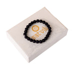 Natural Black Lava Stone Beaded Bracelet Stylish Spiritual Wear