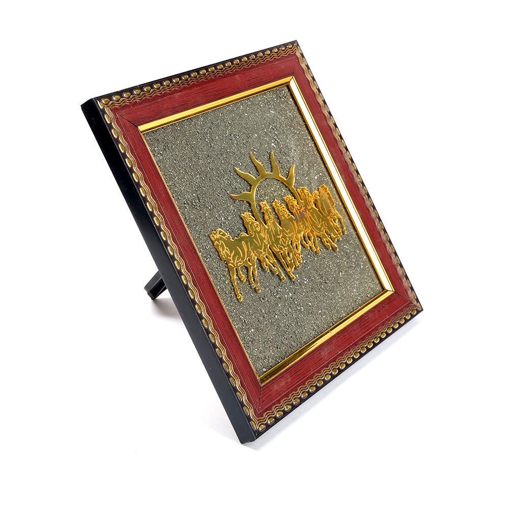 7 Horses Pyrite Frame & Golden Pyrite Tortoise Combo