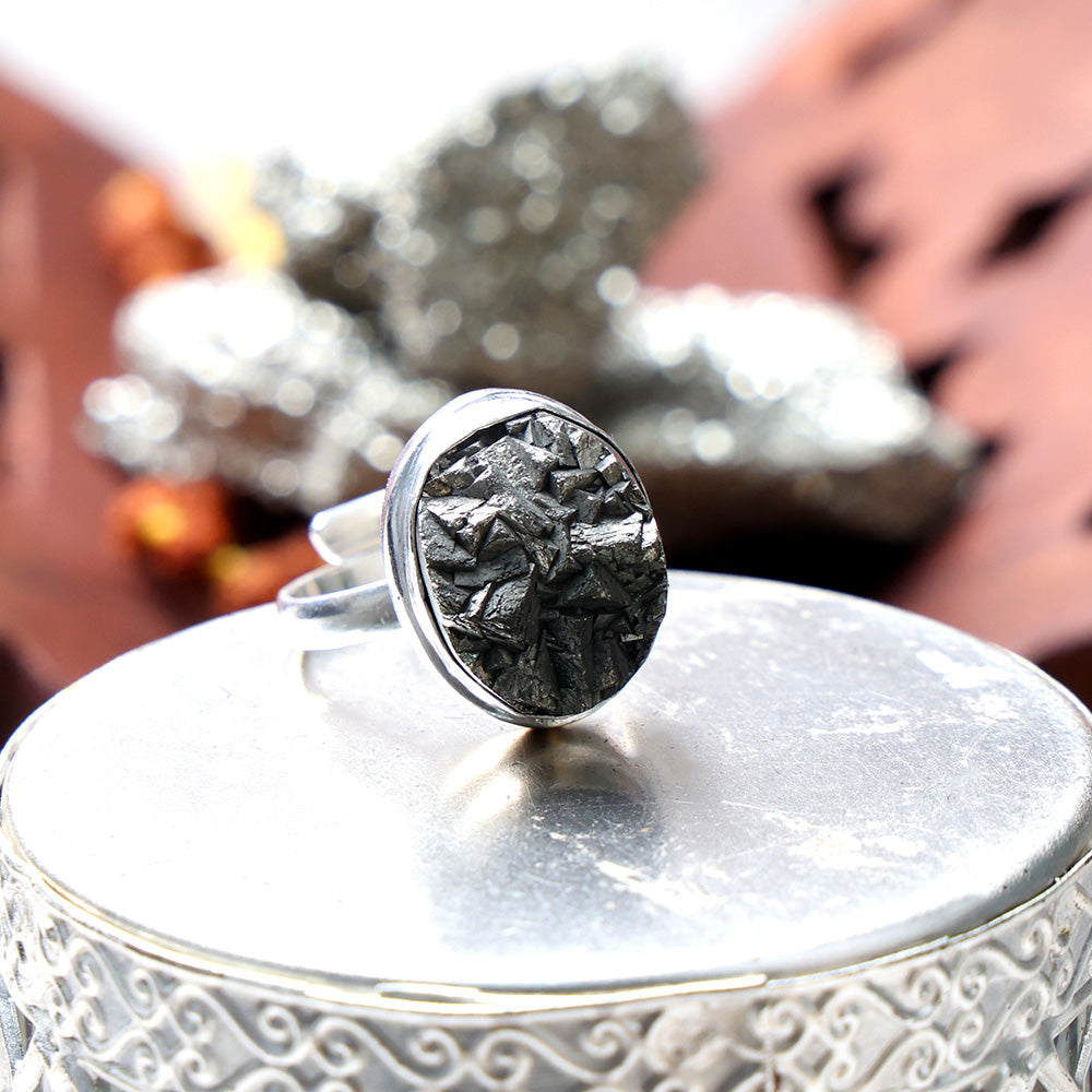 Pyrite Ring 1 Pc Assorted Stylish Spiritual Wear