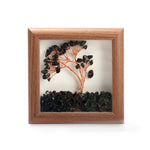 Black Onyx Tree with Frame Decorative Spiritual Piece