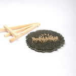 Pyrite 7 Horse Frame Stand Decorative Spiritual Piece