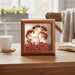 Red Jasper Tree with Frame Decorative Spiritual Piece