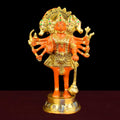 10.6 Inch Standing Kesari Nandan Hanuman Ji Brass Statue with fine detailing, symbolizing strength, devotion, and protection – perfect for pooja room, home temple, or as a spiritual gift. No.1 Brass Idol Store www.satvikstore.in 