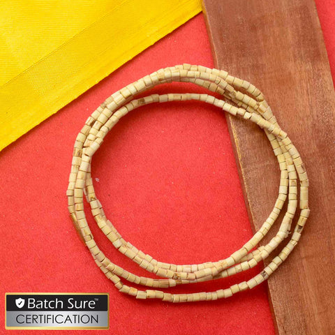 100% Pure Tulsi Bead Mala made with 108+1 authentic beads, perfect for meditation, prayer, and spiritual practices. Crafted for its purity and positive energy.India’s Premium Jap Mala Store - www.satvikstore.in